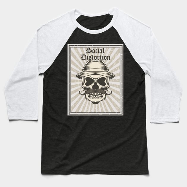 social distortion punk Baseball T-Shirt by wiswisna